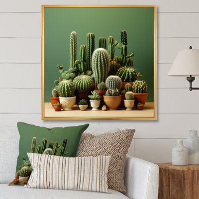 Cactus Jade Juxtaposition I - Cactus, reproduction d'art sur toile