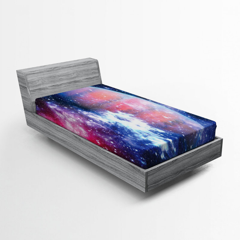 Microfiber Abstract Fitted Sheet, Twin XL Fitted Sheet