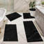 Ensemble de tapis de bain en microfibre 5 pièces avec envers antidérapant-459755795