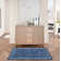 Lucretia Abstract Machine Woven Chenille Indoor/Outdoor Area Rug in Blue