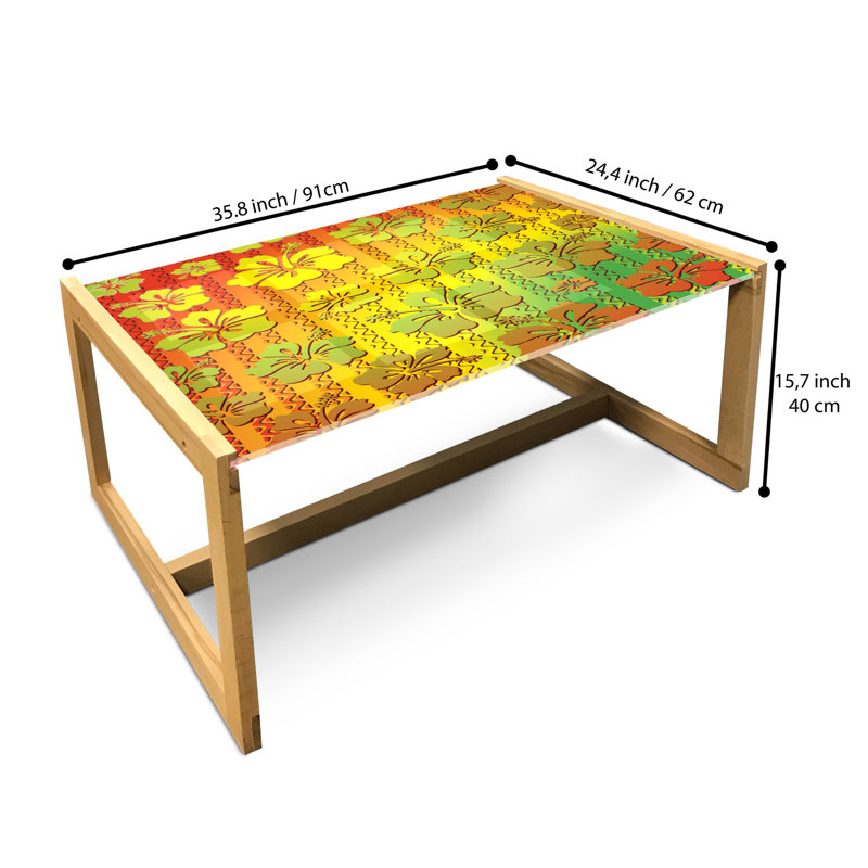 Jakiem Sled Coffee Table, 40cm H x 91cm W x 62cm D