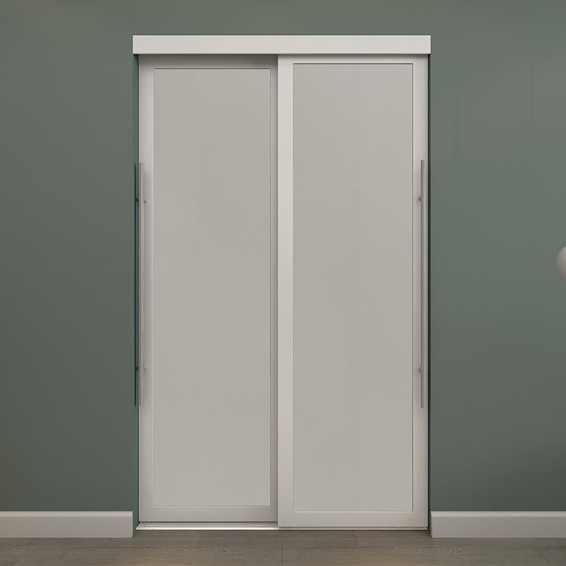 Portes de garde-robe coulissantes en verre avec quincaillerie d'installation, 60 po x 80,5 po