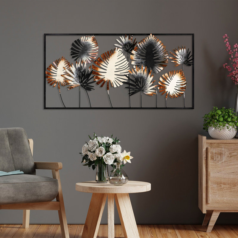 Handmade Decorative Metal Wall Accessory, 16.5 x 31.5 inches | 100% Metal, Thickness: 0.06 inches | Unique Hand-Painted Design, Color Variations for Personalized Touch | Perfect for Home Decor & Art Lovers