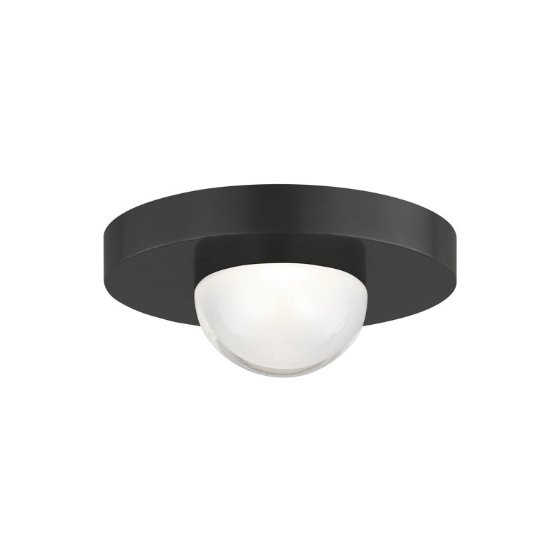 Ebell 1 - Light LED Flush Mount, Dark Bronze