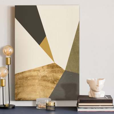«Gold and Gray Exploration IX», reproduction d'art sur toile