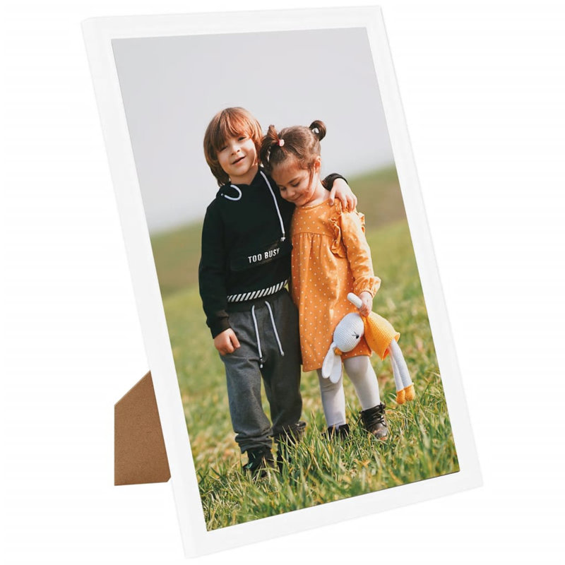 Brangan Picture Frame - Set of 3, White, 11.69cm H x 8.27cm W x 0.2cm D