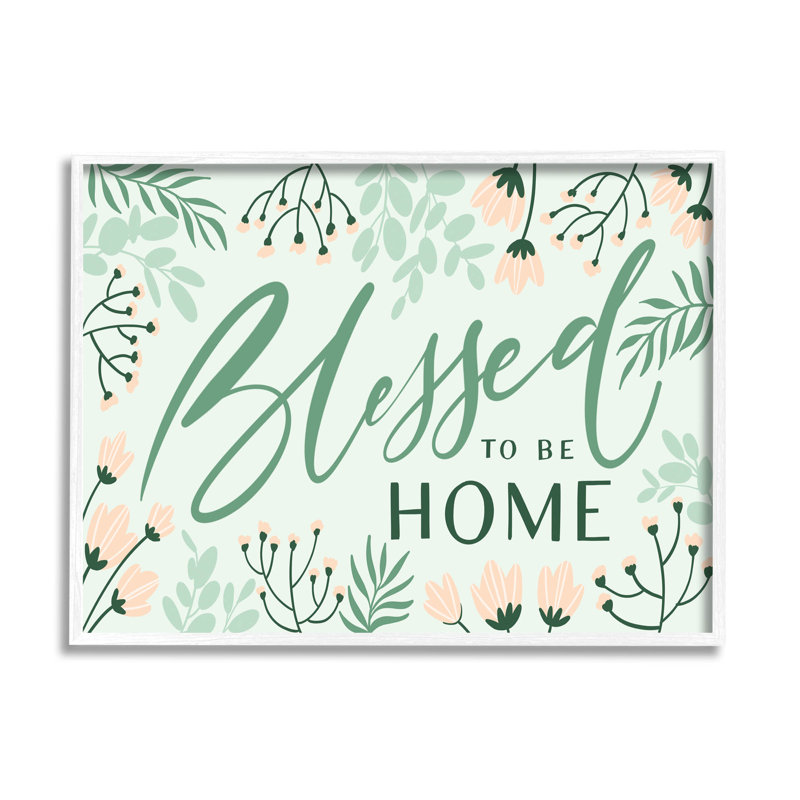 «Blessed To Be Home», estampe numérique de Caverly Smith, Giclée encadrée noir minuit, H 11 po x l 14 po x P 1,5 po
