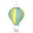 13"H Solar Hot Air Balloon with Flame LED Lights-95851383