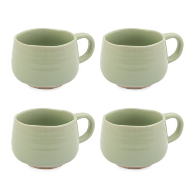 Jamie Oliver Big Love Cosy Cuppa Set, 4Pc Stoneware Mugs