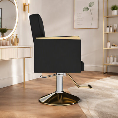 Professional Hydraulic Salon Chair with 360° Swivel and Ergonomic Support