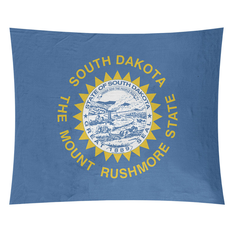 Tapisserie de l’drapeau south dakota Enrik, Intérieur, H 91 po x l 107,5 po