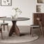 Combinaison de table ronde et de chaise légère et luxueuse-103357045