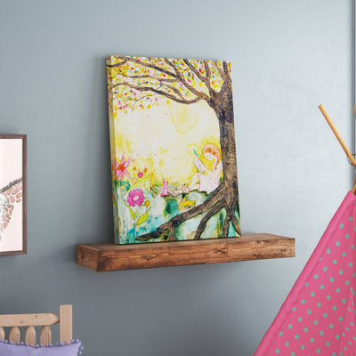  Wrapped Canvas Wall Art - Wyanne 'Book Nook' Wall Art for Living Room, Bedroom, or Office Décor - 24X32