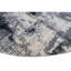 Abstract Area Rug in Silver/Charcoal/Gray