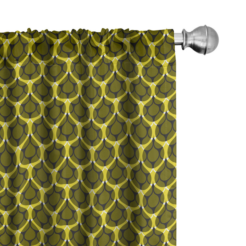 Rideaux pluie à 4 panneaux East Urban Home Rain, L 56 po x L 95 po