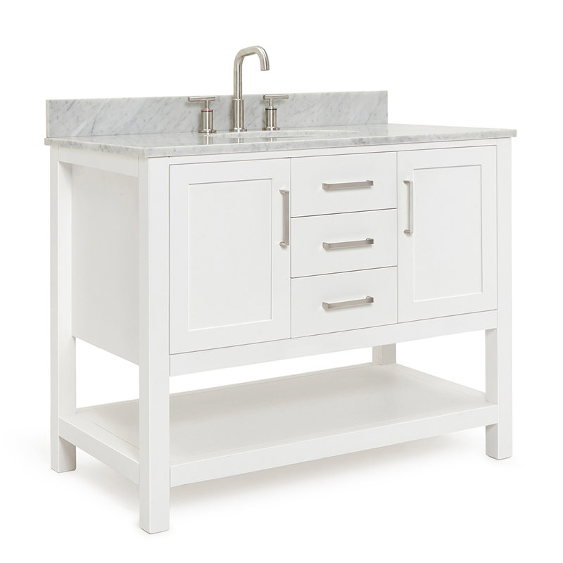 Bayhill 43'' W Single Vanity, White