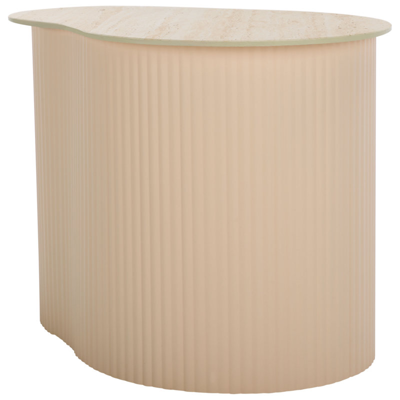 MTP Small Side Table, 18.11" H x 24.41" W x 16.54" D, Beige