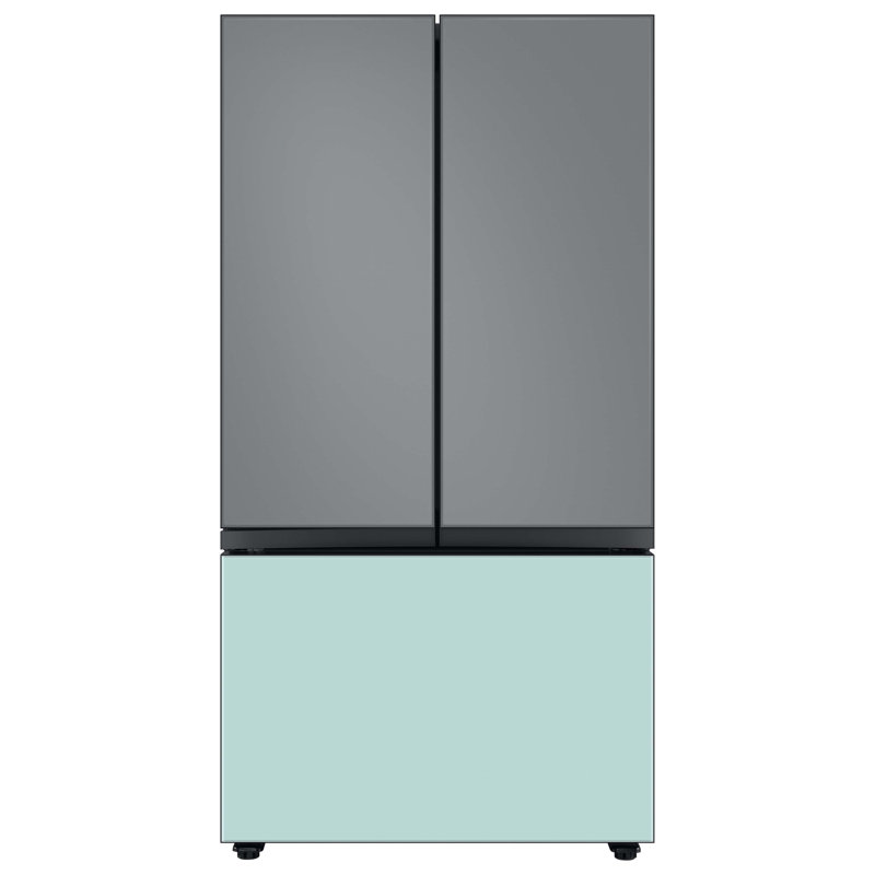 Samsung 24 cu. ft. Smart Bespoke 3-Door French-Door Refrigerator with Customizable Panel Colors and AutoFill Water Pitcher in Custom Panel-Ready
