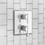 American Standard Tu184.740 Times Square 3 Function Pressure Balanced Valve Trim Only With Double Handle Integrated Diverter - Less Rough In Polished-88986402