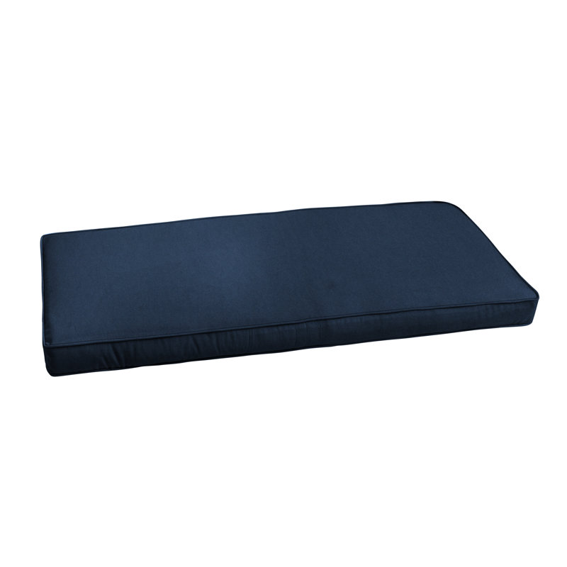 Sunbrella Outdoor 3'' Bench Cushion, 2" H x 42" W x 20" D, Navy Sunbrella®