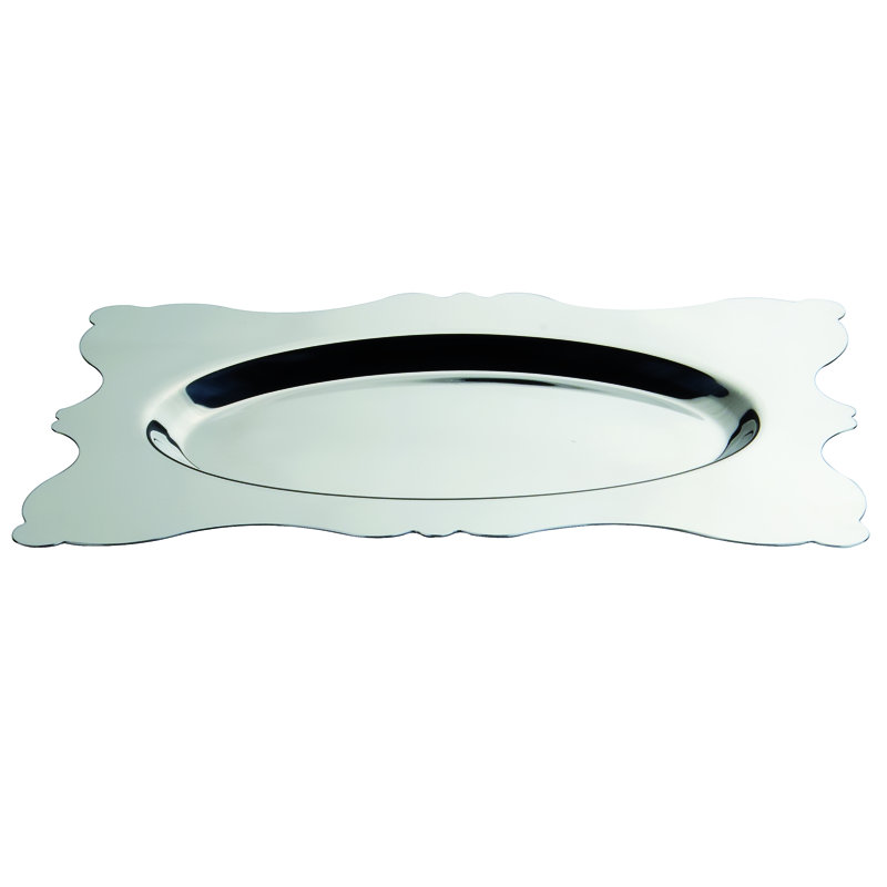 Dolce Vita Stainless Steel Decorative Tray, 13.6" H x 18.8" W x 13.6" D
