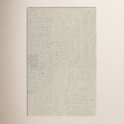 Alexei Cream Light Gray Hand-Tufted Rug