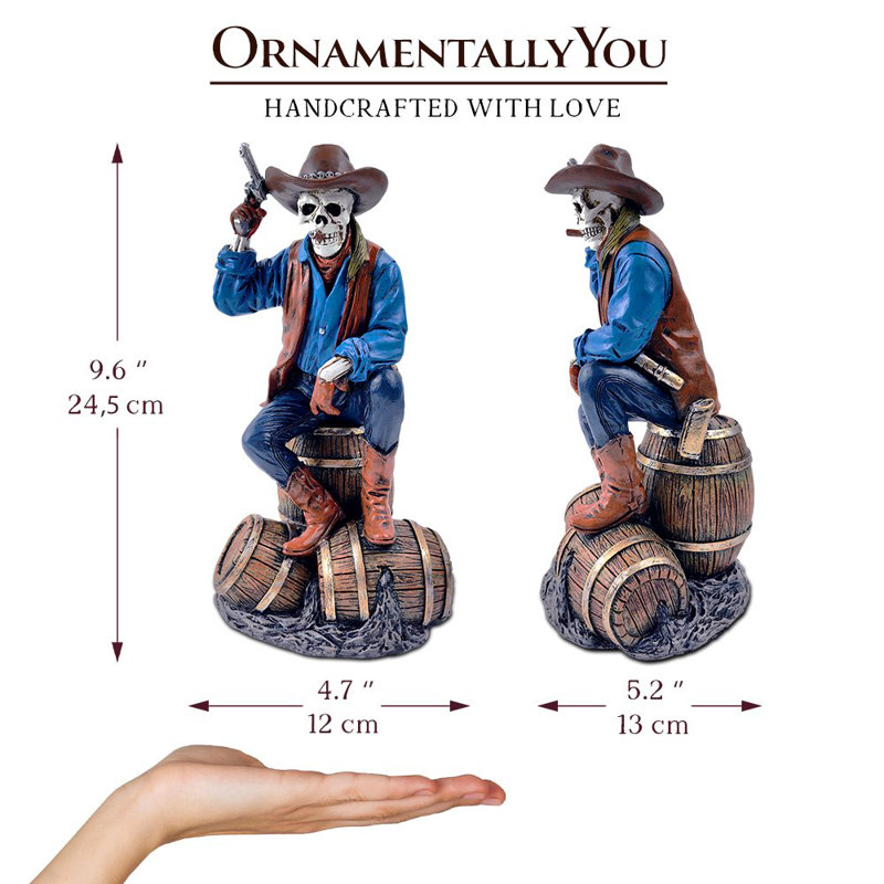 Figurine de squelette Western
