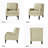 Amberlie 27.56" Wide Genuine Leather Armchair (Set of 2)-95386282