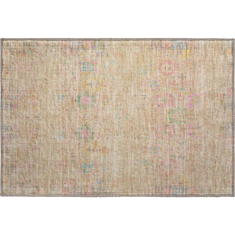 Premium Machine Washable Lubbers AMF1734 Border Rug