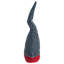 Gnome de Noël 13,5 "gris et rouge