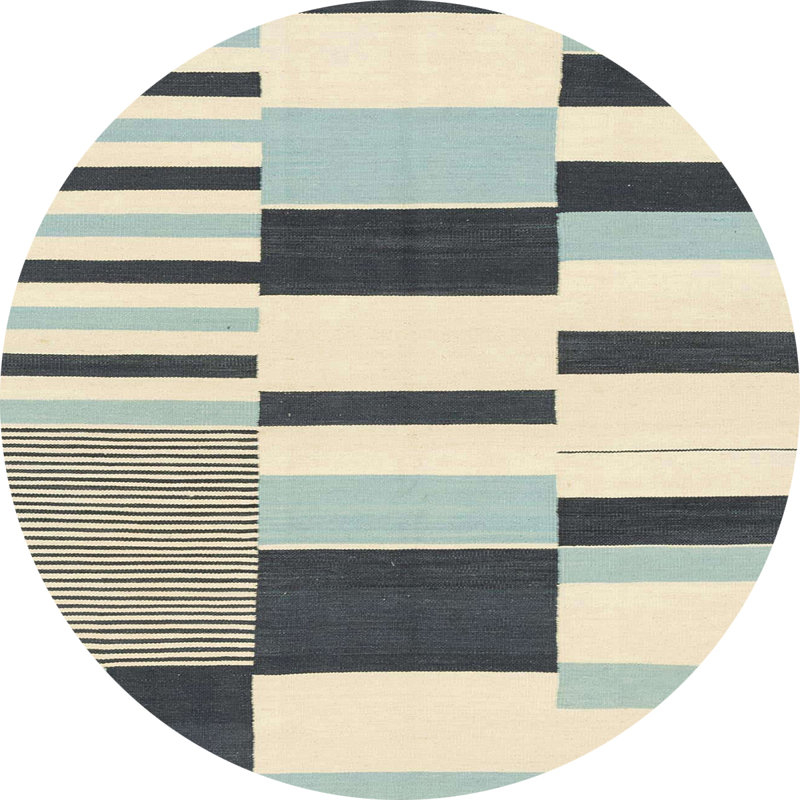 Alynne Abstract Indoor Rug, Round 6'