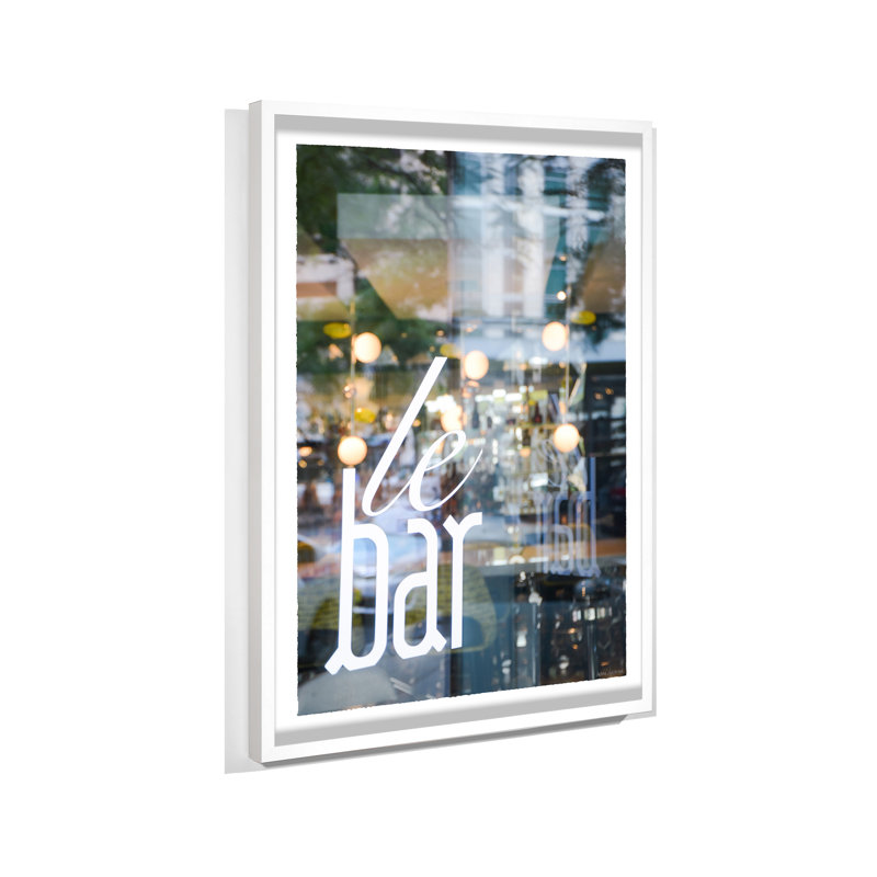 Chicago. Le Bar Window Reflection Print