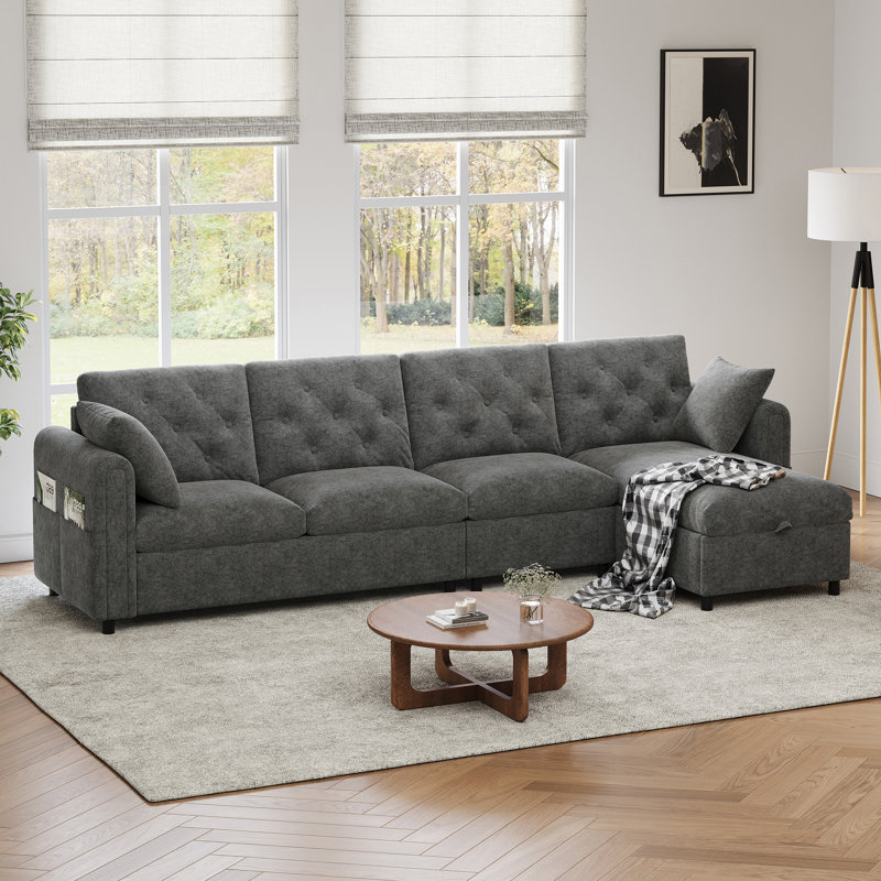 Sofa, Grey Velvet