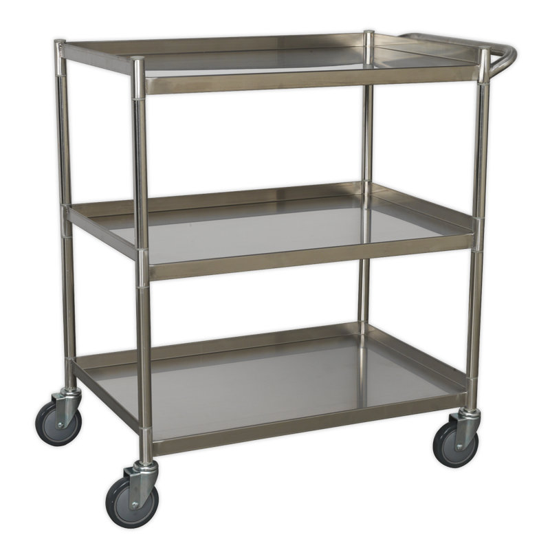 Cecillia 86.2cm H x 81cm W Utility Cart with Wheels