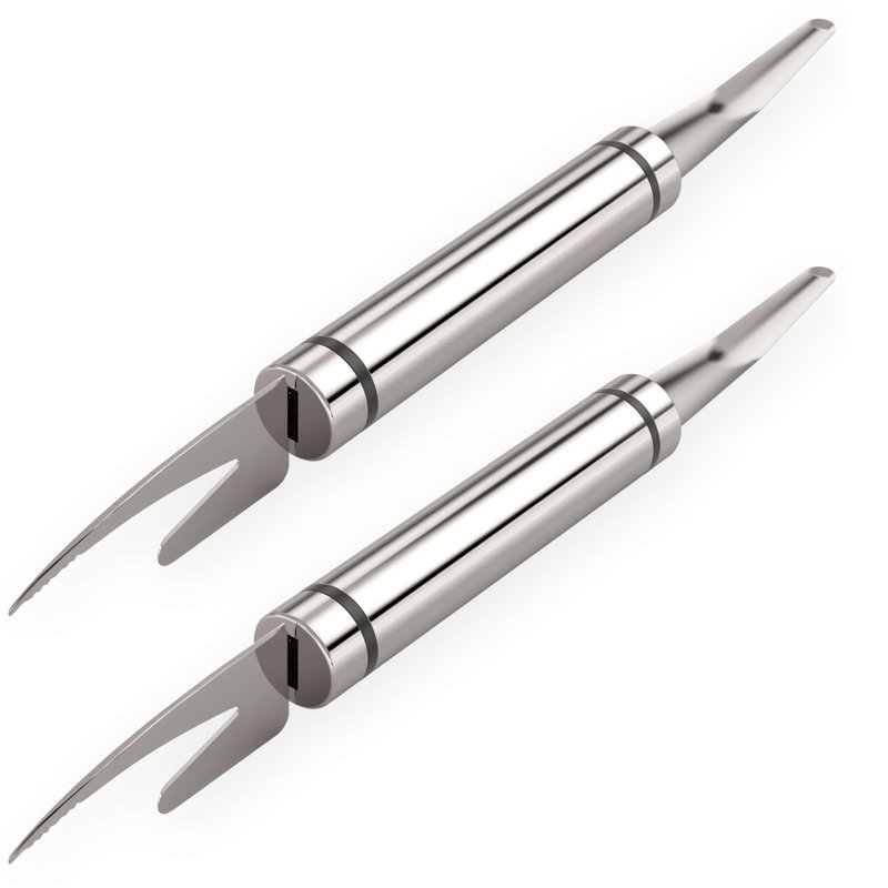 2 PCS en acier inoxydable Crevette Deveiner Peeler Outil Poissons Remover Couteau Cuisine Outils de Nettoyage