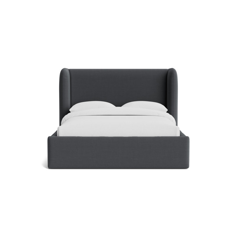 Niles 48 Floating Rail Bed, Queen, Performance Linen - Charcoal