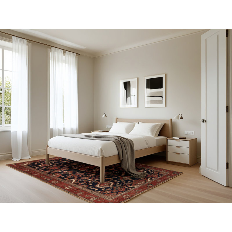 Tapis brun lavable à la machine, Rectangle 5 pi x 7 pi