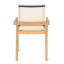 2 chaises d'extérieur: avec assise confortable en filet de bois beige