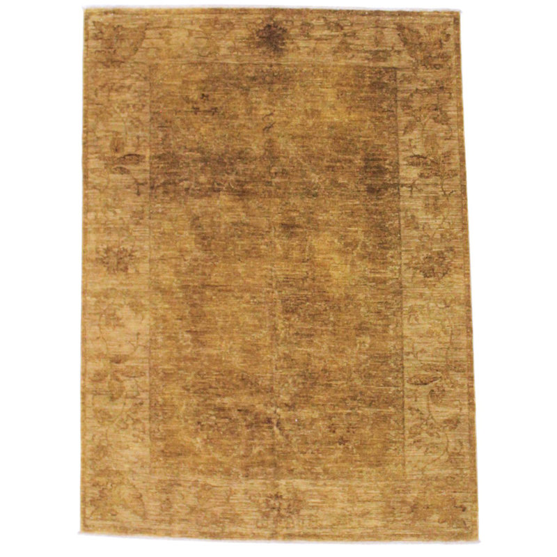 Tapis contemporain moderne or 6 x 8