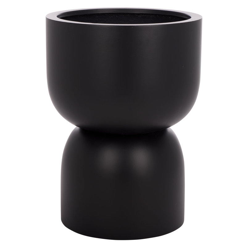 Ricco Pedestal Planter, Black