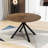 Barlene Modern Round Dining Table with Metal Cross Legs