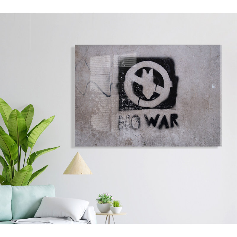 Banksy Decorative Tempered Glass Painting, 11.8 x 17.7 inches | 100% Tempered Glass, Thickness: 0.2 inches | Stunning Artwork for Home Decor, Unique Gift, Adds Modern Touch to Any Space