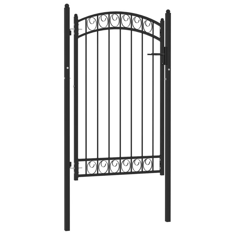 Nicut Metal Gate, 175cm H x 102cm W, Black