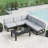 6 - Piece Outdoor Modular Sectional Set with Coffee Table-2140843251