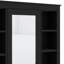 Armoire à pharmacie murale avec miroir, 6 tablettes ouvertes