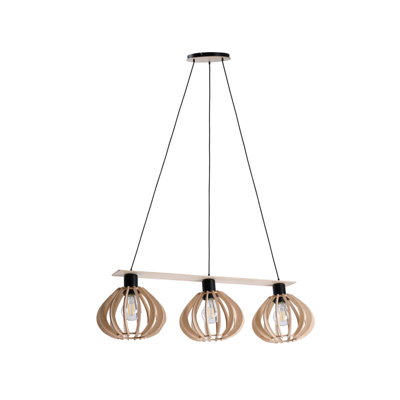 Palmyra 3 - Light Kitchen Island Pendant, Natural