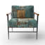 Fauteuil Kintsugi Retro Glam Vintage Gold On Turquoise I-108620879