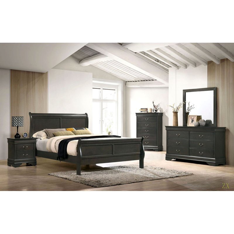 Poignées suspendues 1pc Louis Philippe, Gris