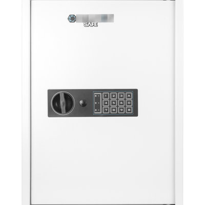 Armoire sécurisée à 100 touches - Coffre-fort mural numérique blanc