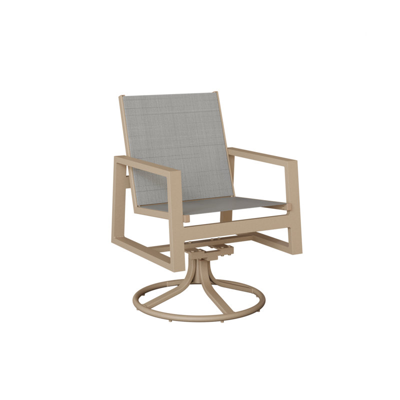 Chaise berçante pivotante berçante Vida de Berlin Gardens, Charm platine, Sahara moucheté